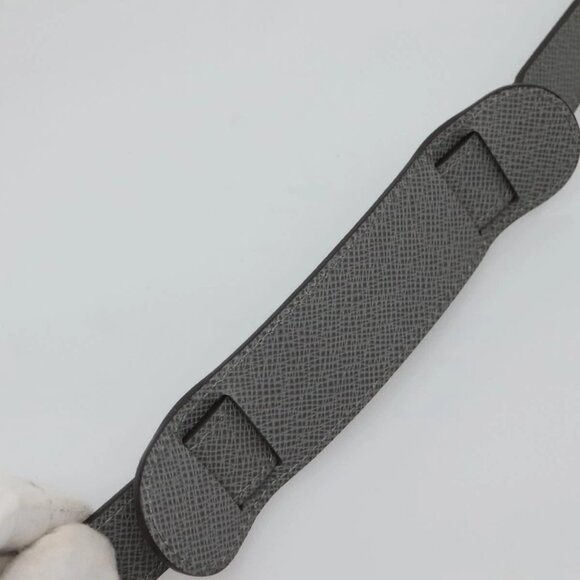 LOUIS VUITTON Taiga Adjustable Shoulder Strap 39.4""-48.8"" Gray LV Auth ki5707 - Picture 12 of 12